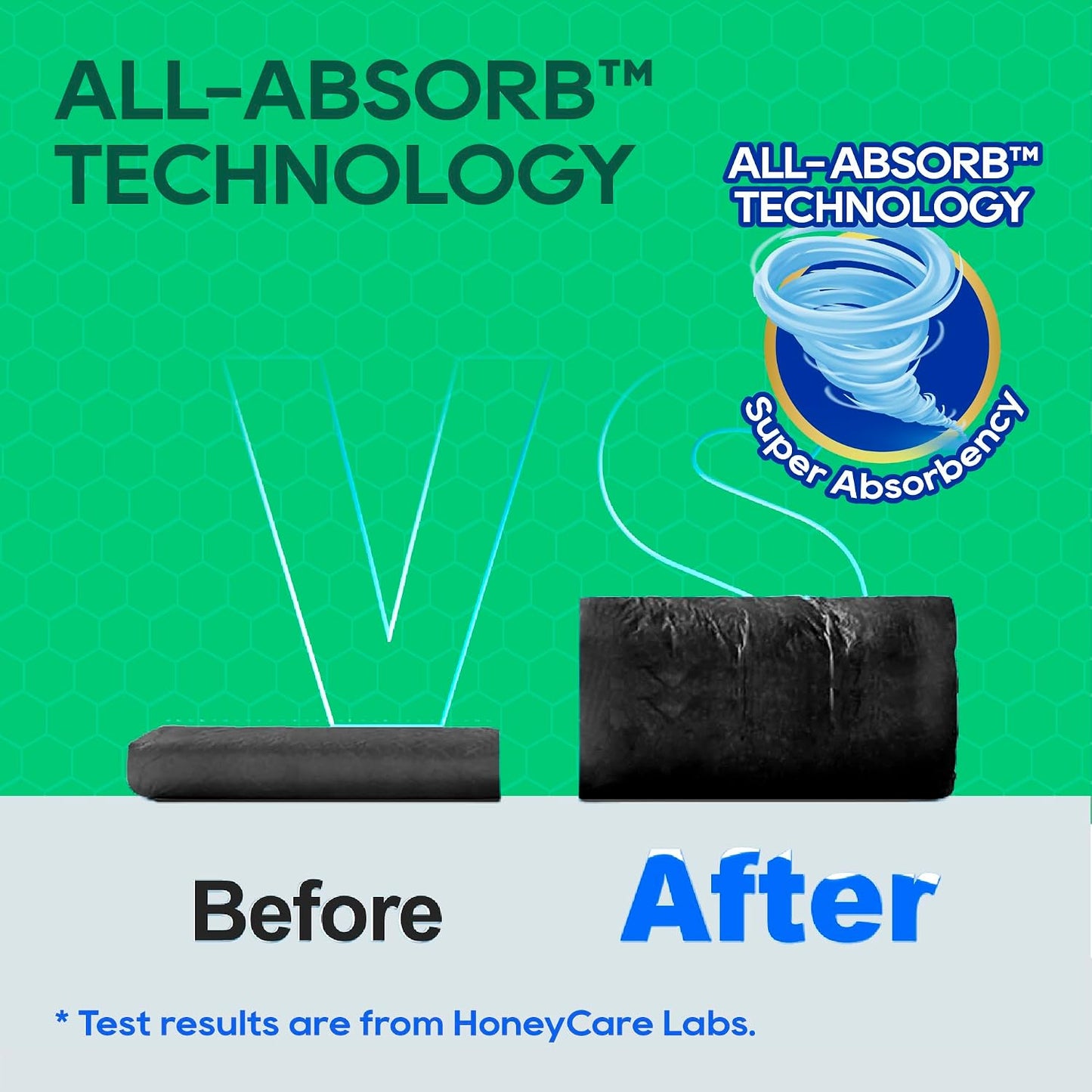 Honey Care odor eliminating pee pads with built in attractant