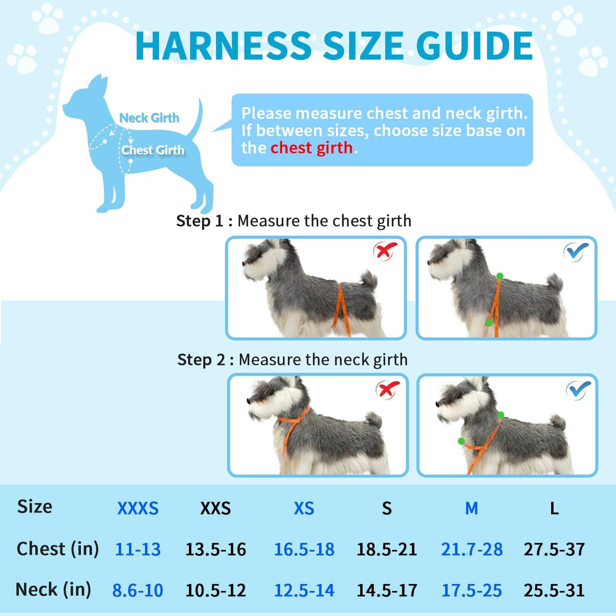 Medium size Lukovee dog car harness adjustment points