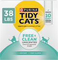 Purina Tidy Cats Free and Clean 38 lb box front view