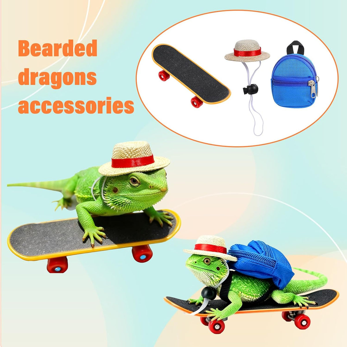 Yuanchu authentic imported USA lizard clothing kit designed for festive pet photography and videos.