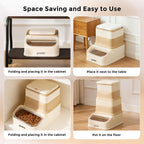 Side view of khaki Zomisia dog food storage bin