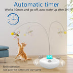 Oxawo rechargeable electronic cat toy with spinning butterfly attachment