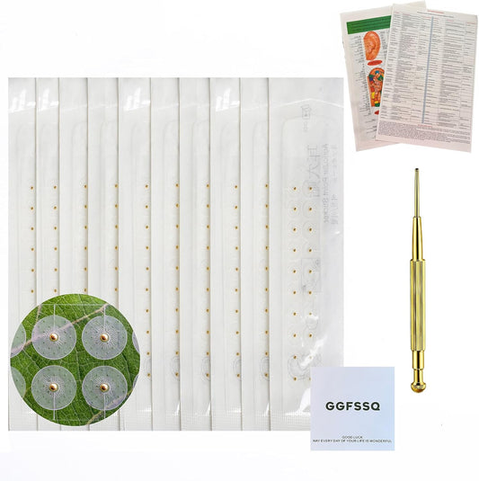 Vie Healing 24K Gold Ear Seeds Foundations Kit front view for acupressure