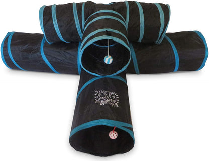 Feline Ruff collapsible pet tunnel interactive play toy tube for large indoor cats.