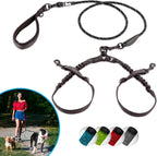 SparklyPets authentic USA imported double dog leash packaging layout with all included accessories