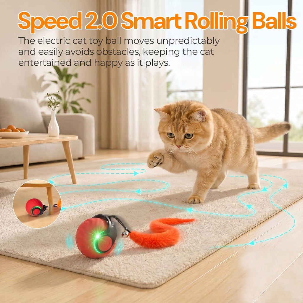 Three different tails included with Geamen interactive toy