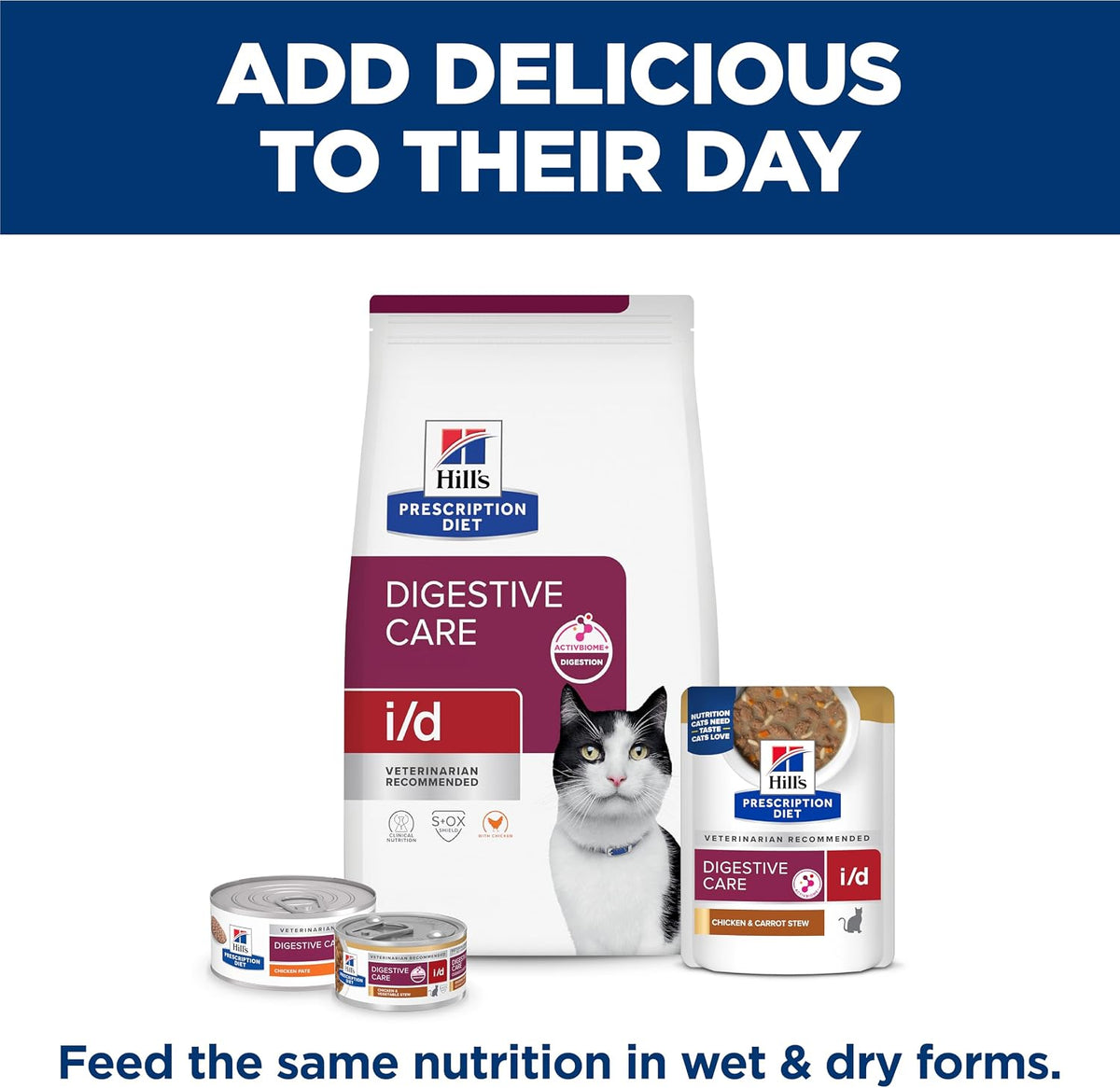Hill's Prescription Diet i/d Digestive Care Dry Cat Food, Chicken, 8.5 lb. Bag - Image 10
