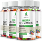 MaxHemp Organic Hemp Gummies 4 pack front view for relaxation.