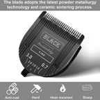 Audoc five size adjustable dog grooming blades showing adjustable lever mechanics.