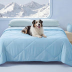 Luciphia Premium Cooling Dog Blanket for Small Medium Dogs Q-max>0.4 Washable Self-Cooling Cat Pet Mat Puppy Breathble Calming Throw for Beds Couches(Light Grey,29x40 inches) - Image 13