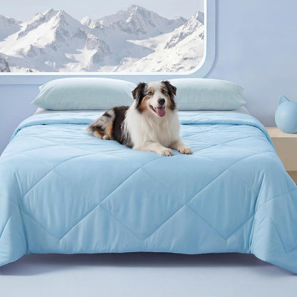Luciphia Premium Cooling Dog Blanket for Small Medium Dogs Q-max>0.4 Washable Self-Cooling Cat Pet Mat Puppy Breathble Calming Throw for Beds Couches(Light Grey,29x40 inches) - Image 13
