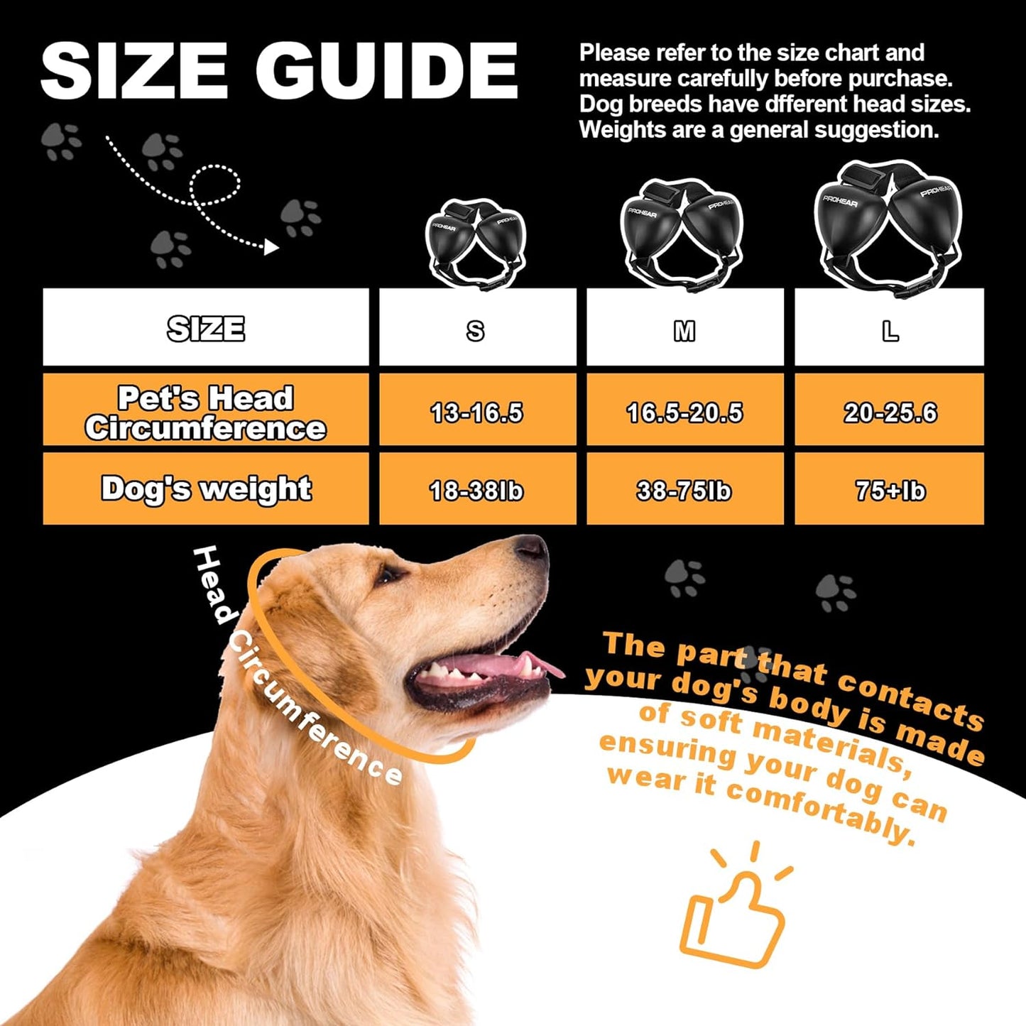 Prohear dog ear muffs acoustic foam detail