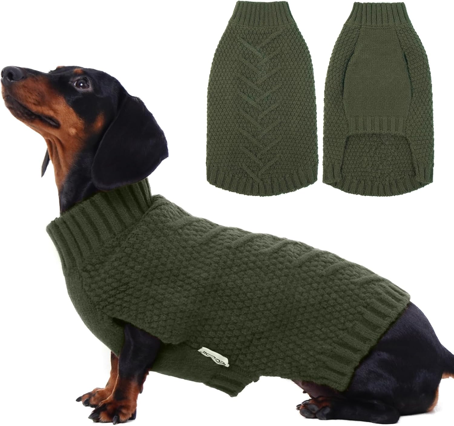 IECOii Extra Large Dog Sweater, XXXL Dog Sweater for Large Dogs Girl Boy, Xmas Pet Holiday Sweaters Large Size, Warm Doggy Christmas Knitwear Big Dogs Sweater for Labrador, Doberman, DarkGrey-3XL - Image 9