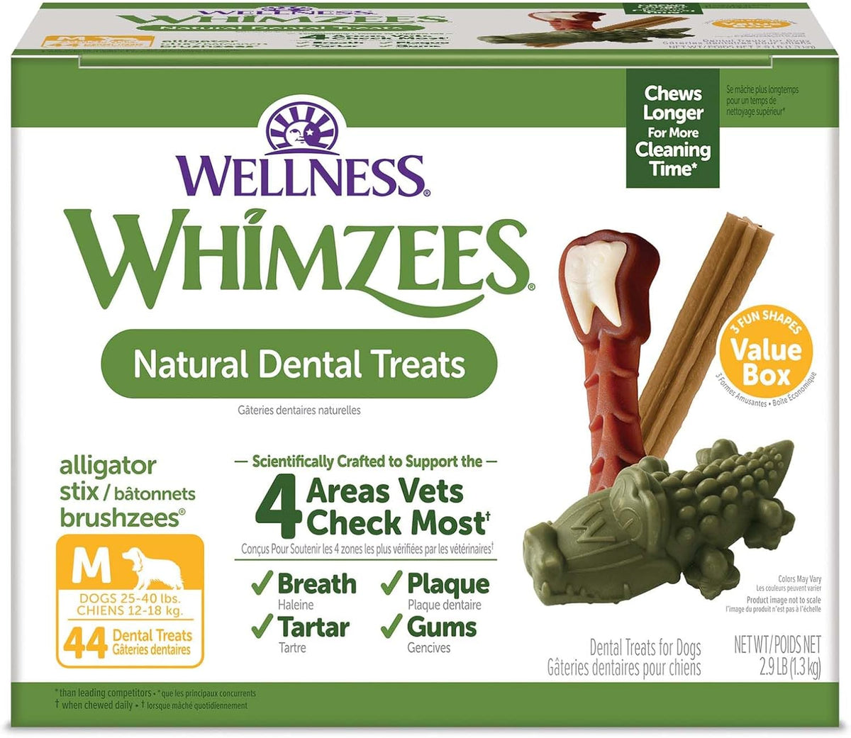 Wellness WHIMZEES Value Pack Natural Dog Dental Treat, Chews, Freshens Breath, Extra-Large Size, 64 oz Box, 15 Count - Image 15