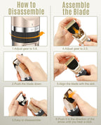Oneisall pet clipper replacement blade displayed with its protective packaging box