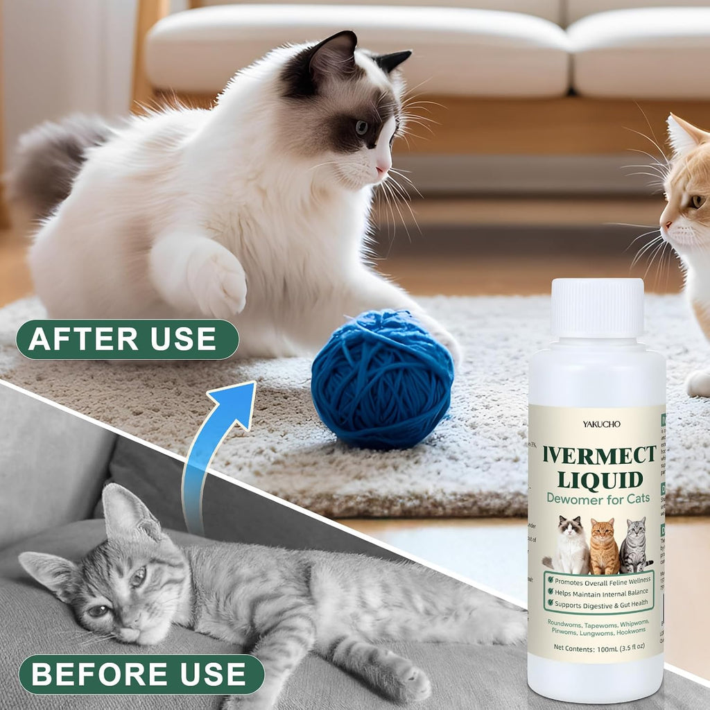 Authentic USA imported 100ml cat deworming liquid bottle