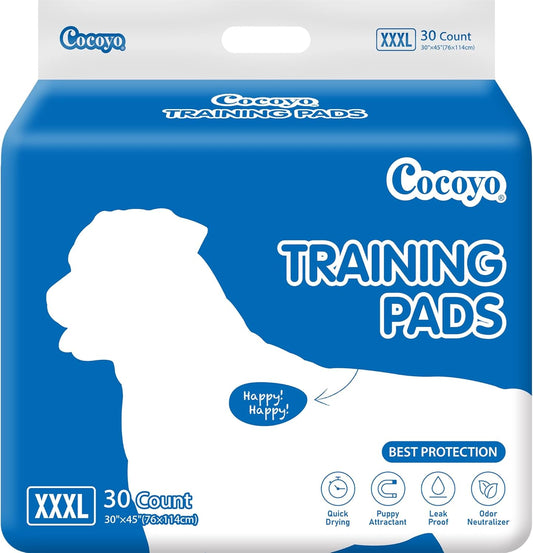 COCOYO giant dog training pads front view super absorbent puppy pee pads