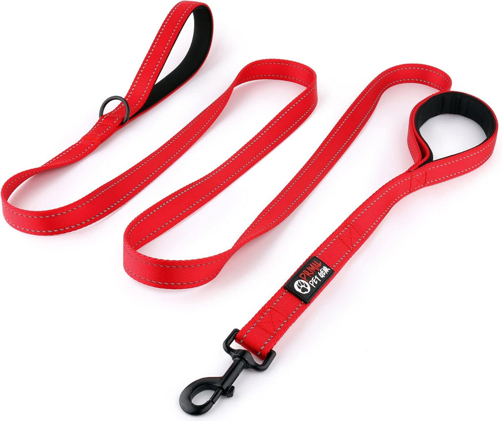 Primal Pet Gear Dog Leash 8ft Long - Black - Traffic Padded Two Handle - Heavy Duty - Double Handles Lead for Control Safety Training - Leashes for Large Dogs or Medium Dogs - Dual Handles Leads - Image 9