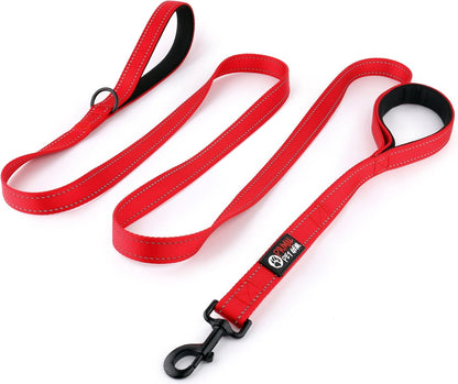 Primal Pet Gear Dog Leash 8ft Long - Black - Traffic Padded Two Handle - Heavy Duty - Double Handles Lead for Control Safety Training - Leashes for Large Dogs or Medium Dogs - Dual Handles Leads - Image 9