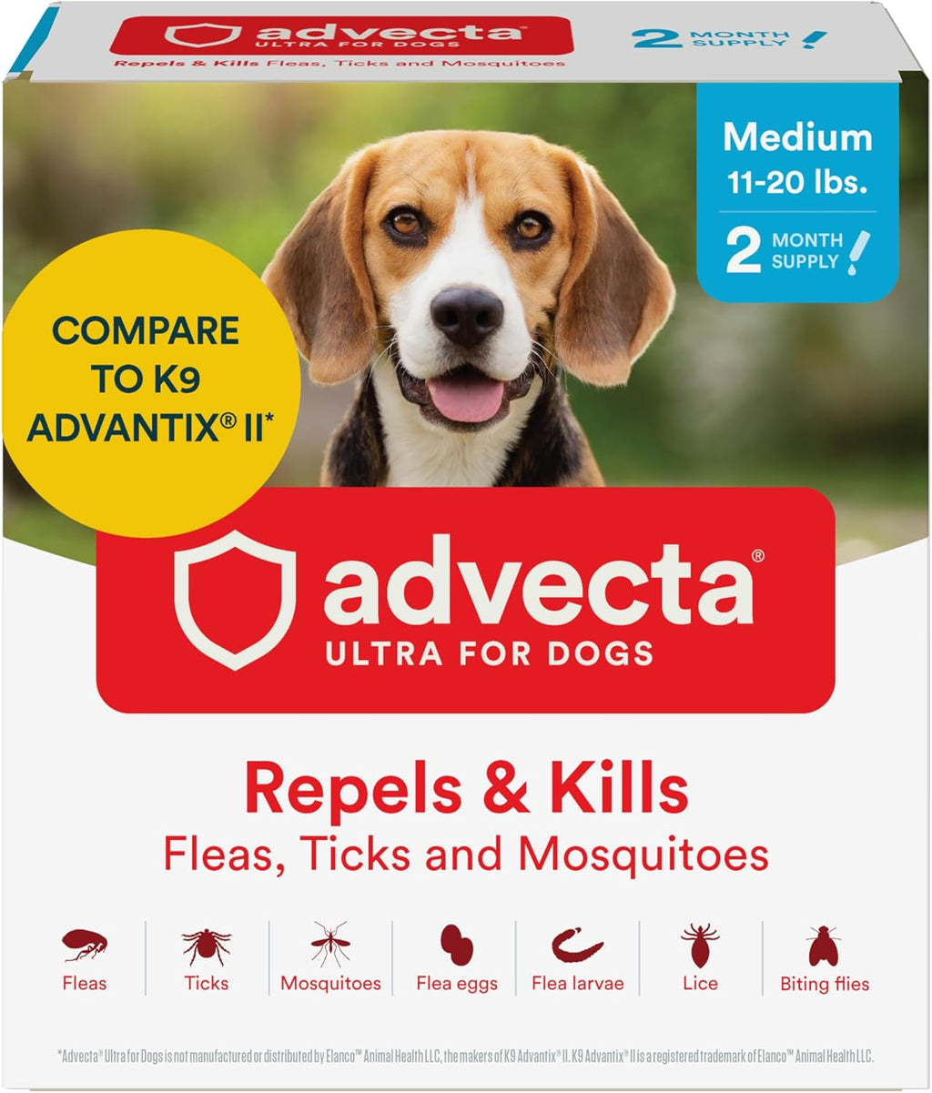 Advecta Ultra Flea and Tick Prevention for Dogs - Large Dog Flea and Tick Treatment & Control - Mosquito Repellent - Fast Acting Waterproof Topical Drops, 4 Month Supply - Image 15