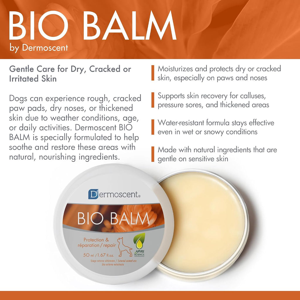Dermoscent Bio Balm organic dog paw and nose moisturizer packaging