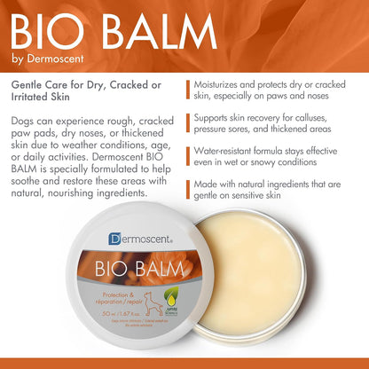 Dermoscent Bio Balm organic dog paw and nose moisturizer packaging