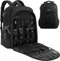 Toribio barber supplies bag front view black travel backpack