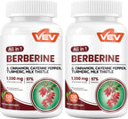 VEV Berberine Supplement with Ceylon Cinnamon, Cayenne Pepper, 120 Capsules - Image 9