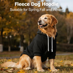 Warm dog winter clothes for medium large dogs showing leash hole