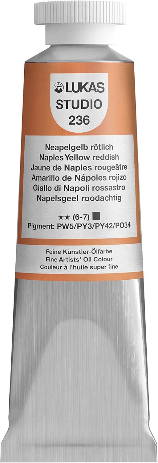 Lukas Studio Artist Oil Color Paints - High-pigment oil paint made with natural binder for artist, painting, & more! - [Raw Sienna - 200 mL] - Image 15