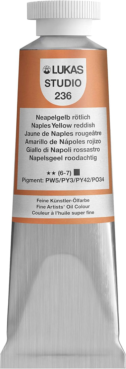 Lukas Studio Artist Oil Color Paints - High-pigment oil paint made with natural binder for artist, painting, & more! - [Raw Sienna - 200 mL] - Image 15
