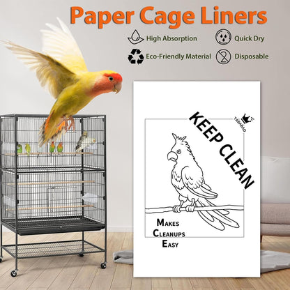 Close up of 17x11 inch white bird cage paper texture