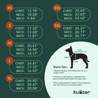 Kuoser full coverage pet rain jacket with reflective stripes