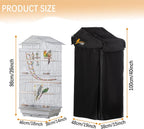 Perfitel blackout birdcage cover folded fabric texture