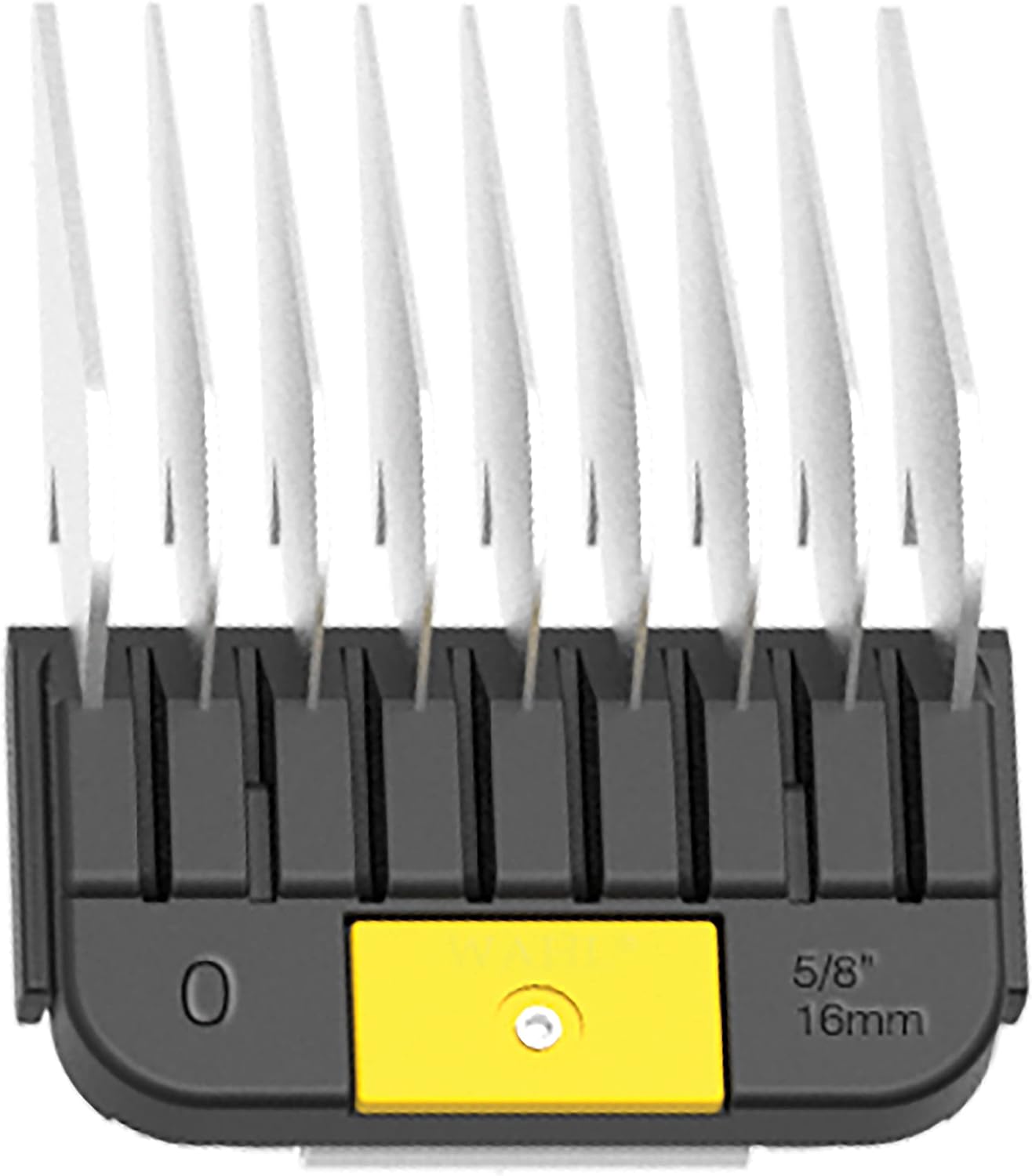 Side view showing the durable metal build of the professional clipper comb.