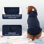IECOii thermal polar fleece dog apparel for large boy girl dogs