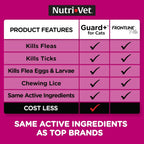 Three monthly doses vials of Nutri-Vet Guard Plus cat pest control drops