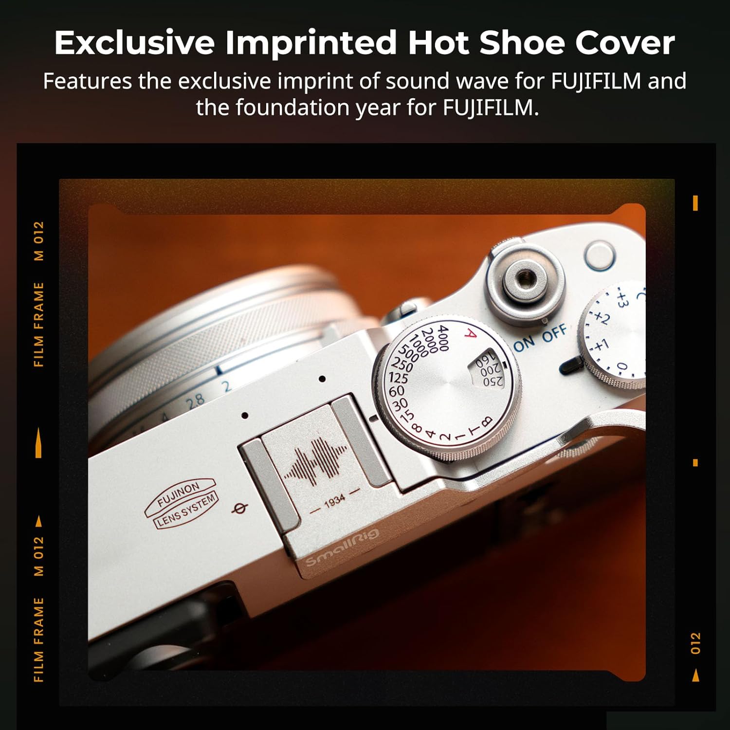 SmallRig ergonomic camera hand rest with exclusive engraved hot shoe cover