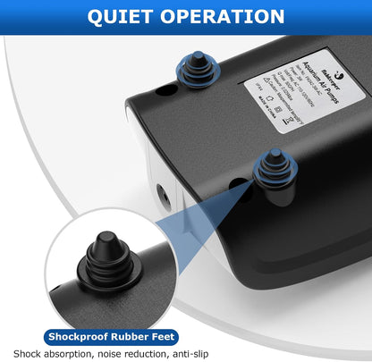 Top view of Fishkeeper fish tank aerator with dual outlet setup