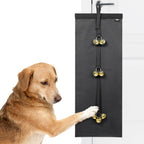 HeNdShe Anti-Scratch Dog Door Bell hanging on door handle
