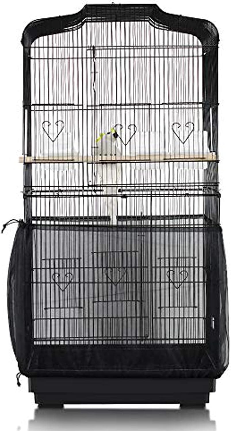 Demonstration of the AIMICOCA mesh cover installed at the bottom of a flight cage.