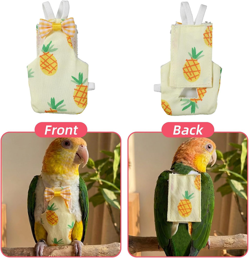 Fiyooau cockatiel diaper with waterproof inner layer