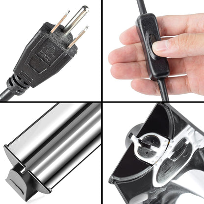 Secure mounting accessories for attaching the imported reptile light hood to vivarium screen covers.