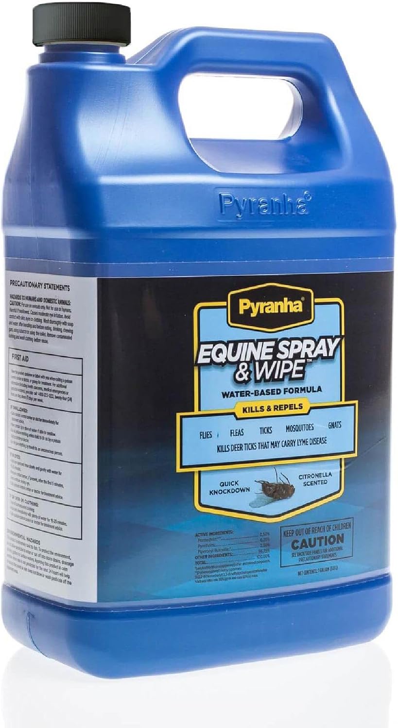 Pyranha equine fly repellent label details and ingredients
