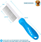 Shopping GD grooming brush close up of rounded metal pins for cat grooming