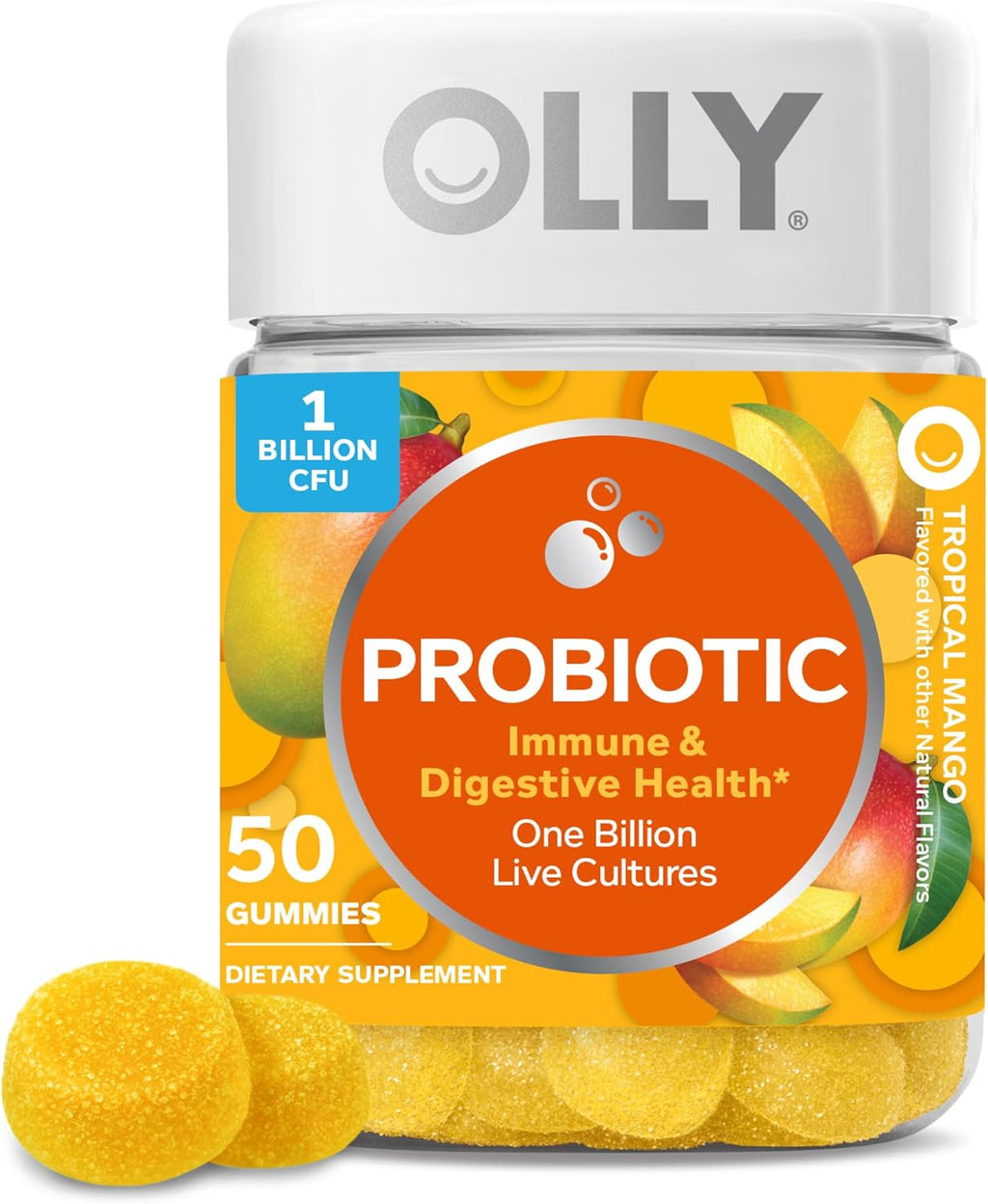 OLLY Probiotic Gummy, Immune System & Digestive Support*, Mango - 80 Count - Image 11