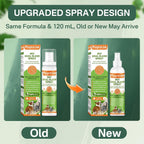 Close up view of the nozzle on the four point zero six fluid ounce pet spray.