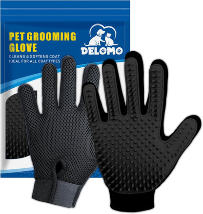 Upgrade Efficient Pet Hair Remover Gloves - Gentle Shedding Brushes for Dogs, Cats & Horses with Long and Short Hair - 1 Pair (Blue) - Image 10