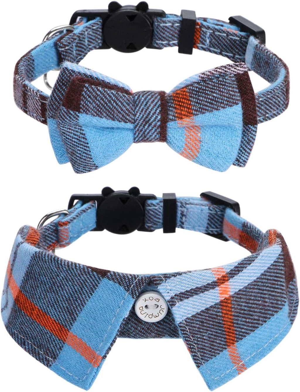 Faleela Breakaway Cat Collar with Bells - 2 Pack Cat Collar with Bells, Cat Collars with Bandana, Accessories for Pet Collars, Adjustable for Cats and Small Dogs - Image 12