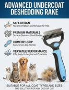 Side profile of Congzikji dual-sided pet brush showing ergonomic handle design.